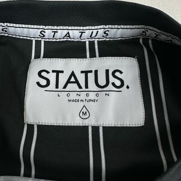 status london black white stripe jersey men’s size M - Picture 5 of 6